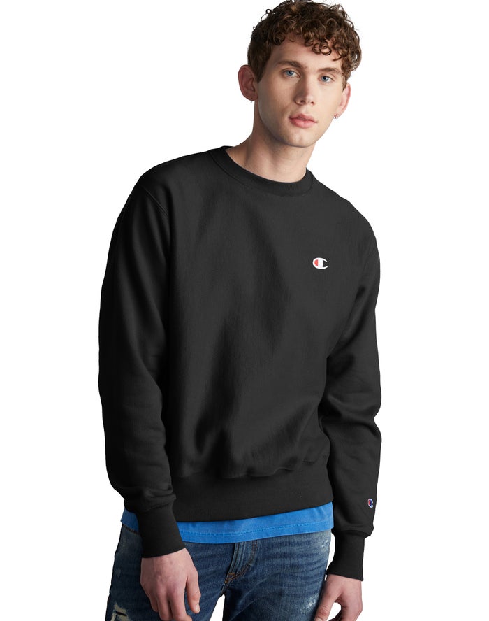 Sudadera Champion Hombre - Reverse Weave Crew ( Negras ) 5469201-AQ